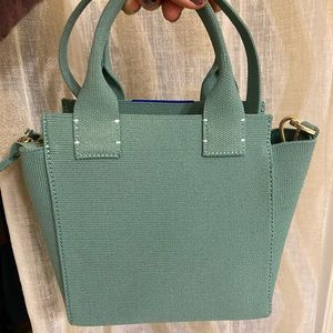Rothy’s mini handbag in Juniper